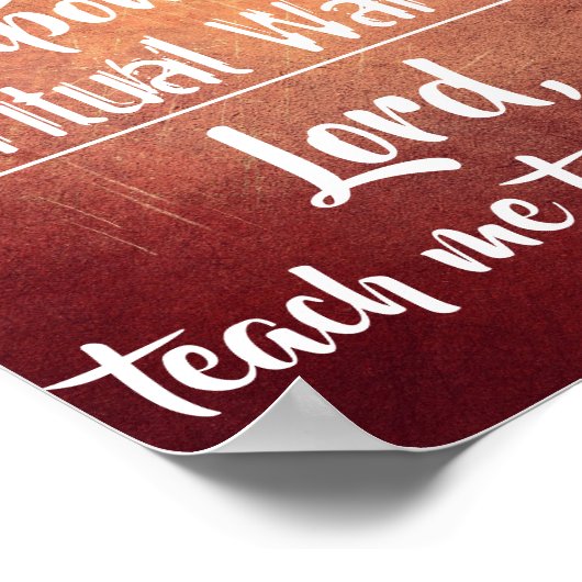 Spiritual Warfare Poster ポスター (角)