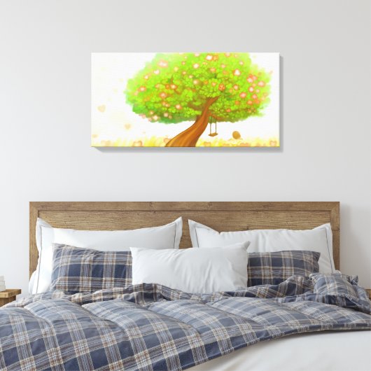 Spirituele Boom キャンバスプリント (インサイチュ (寝室))
