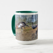 Spirted Pinto Stallionアクションウマ科の写真 マグカップ (正面左)