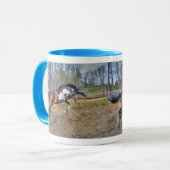 Spirted Pinto Stallionアクションウマ科の写真 マグカップ (正面左)