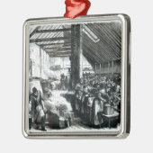Spitalfieldsの無料食堂1867年 メタルオーナメント (左)
