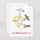 SpitFiersハートはがき ポストカード (正面/裏面)