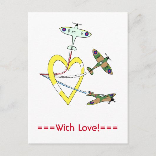 SpitFiersハートはがき ポストカード (正面)