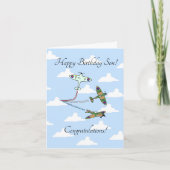 SpitFiers – カスタマイズ可能なSon -誕生日カード カード (正面)