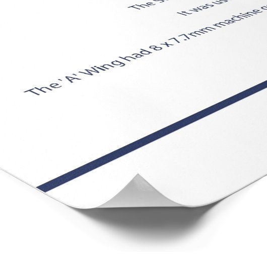 Spitfire GB 1 Sqn 1 ポスター (角)