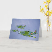 Spitfire Greetingsカード カード (黄色い花)