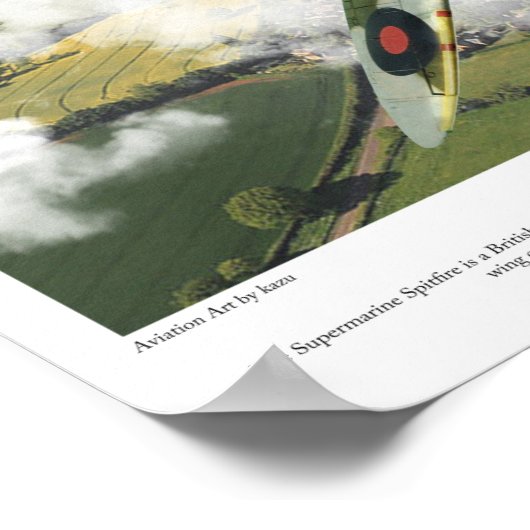 Spitfire Mk. IX ポスター (角)