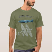 Spitfire Mk XIX Tシャツ (正面)