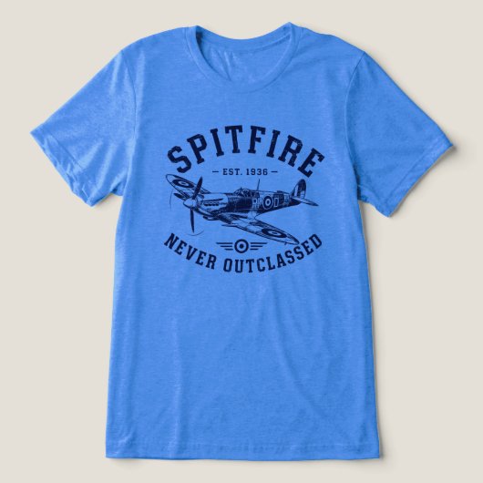 Spitfire – Never Outclassed トライブレンドTシャツ (デザイン正面)