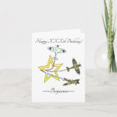 Spitfire Star誕生日カード カード (正面)