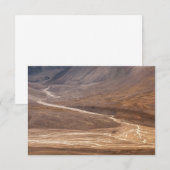 Spitsbergen Svalbardランドスケープ写真カード (正面/裏面)