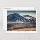 Spitsbergen Svalbard横の写真 ポストカード (正面/裏面)
