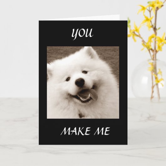 SPITZは言う*あなたは私をあなたの為にパンツ**クリスマス カード (黄色い花)