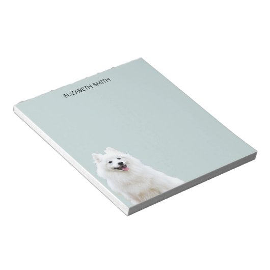 Spitz American Eskimo Dog Post-it Notes ノートパッド (アングル)