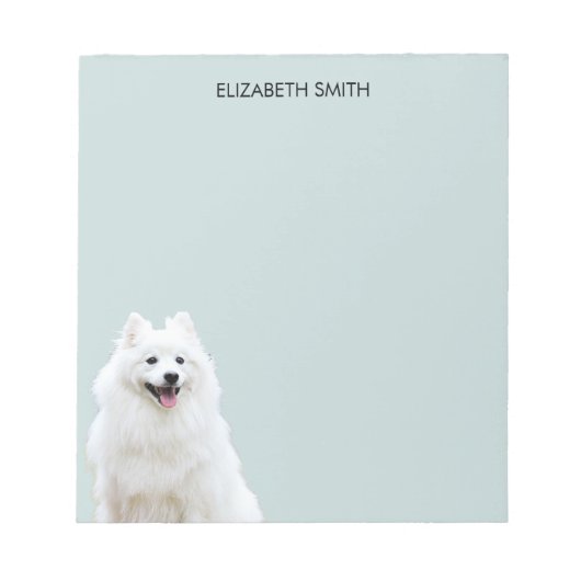 Spitz American Eskimo Dog Post-it Notes ノートパッド (正面)