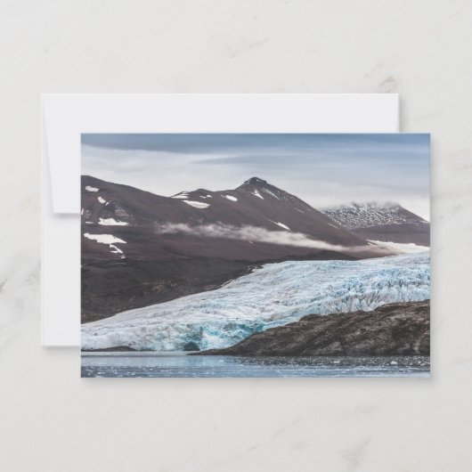 Spitzbergen Svalbard Glacierフォトカード (正面)
