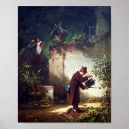Spitzweg Carl - Der Gartenfreund - Deutsche Maler ポスター