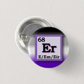 Spivak -周期表の個人的な性の代名詞 缶バッジ (正面&裏面)