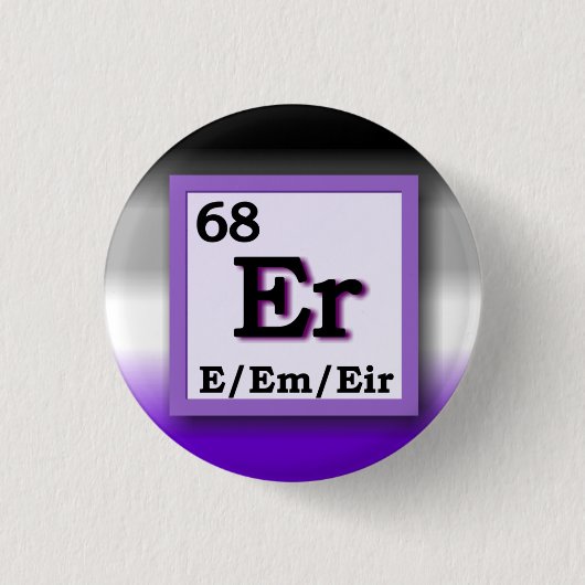 Spivak -周期表の個人的な性の代名詞 缶バッジ (正面)