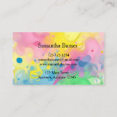 Splash Art Business Card 名刺 (裏面)