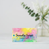 Splash Art Business Card 名刺 (スタンド正面)