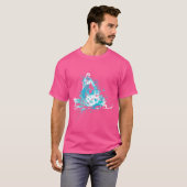 Splash Art Winter Sports Snowmobiling Snowmobile f Tシャツ (正面フル)