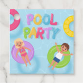 Splash Bash Kids Pool Party Birthday フェイバータグ (正面)