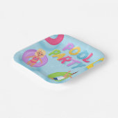 Splash Bash Kids Pool Party Birthday ペーパープレート (傾斜あり)