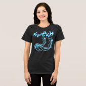 Splash! Dynamic Water Burst T-Shirt トライブレンドＴシャツ (正面全面)