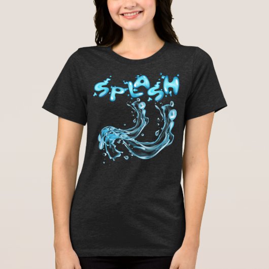 Splash! Dynamic Water Burst T-Shirt トライブレンドＴシャツ (正面)