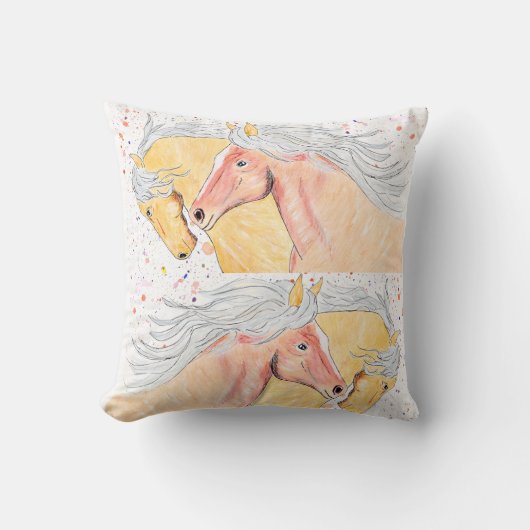 Splash Horse クッション (正面)