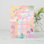 Splash Into Eight Summer Rainbow Sun 8th Birthday  招待状 (スタンド正面)