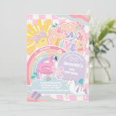 Splash Into Five Cloud Rainbow Disco 5th Birthday 招待状 (スタンド正面)