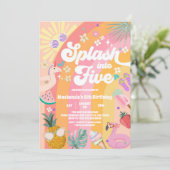 Splash Into Five Summer Rainbow Sun 5th Birthday 招待状 (スタンド正面)