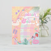 Splash Into Seven Summer Rainbow Sun 7th Birthday  招待状 (スタンド正面)