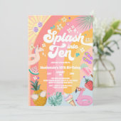 Splash Into Ten Summer Rainbow Sun 10th Birthday  招待状 (スタンド正面)