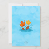 Splash Into Three Fall Water Fun birthday  招待状 (裏面)