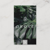 Splash Monstera Palm名刺 名刺 (正面)
