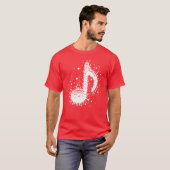 Splash Music Notes Drops friend Tシャツ (正面フル)
