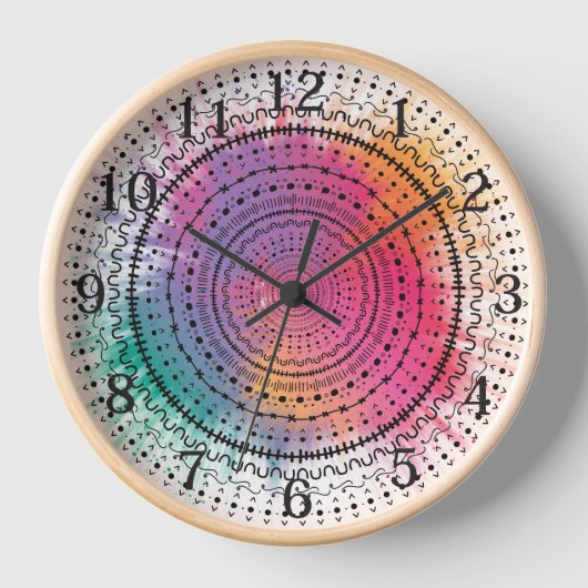 splash of color 壁時計 (正面)