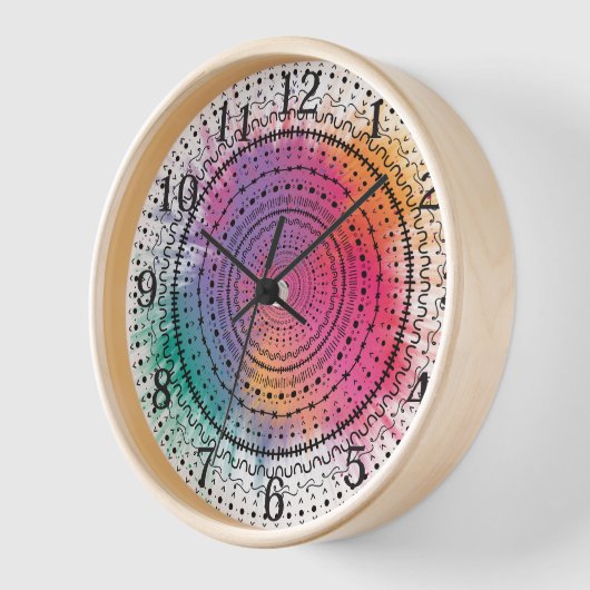 splash of color 壁時計 (傾斜)