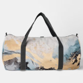 Splash of Gold shades of green blue ダッフルバッグ (正面)