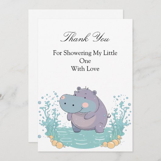 Splash of Joy, Little Hippo 招待状 (正面/裏面)