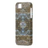 Splashforzeのエレガントなモノグラム Case-Mate iPhoneケース (裏面左)