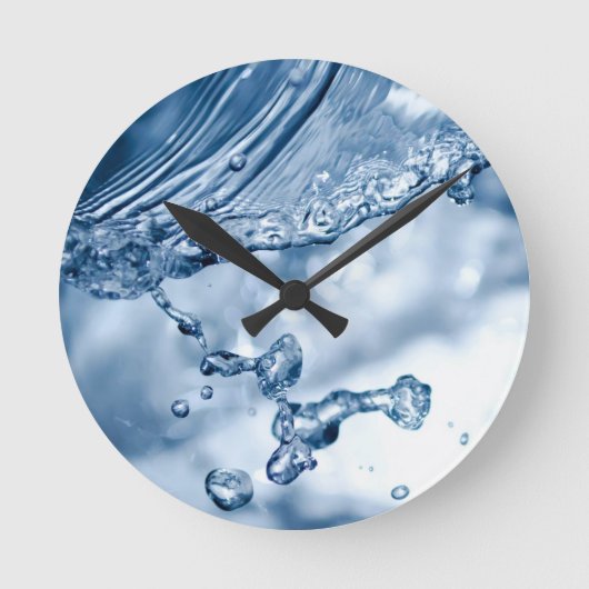 Splashing Art ラウンド壁時計 (正面)