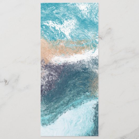 Splashing Blue Waves Coastal Wedding メニュー (裏面)