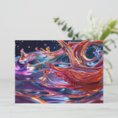 Splashing Color Liquids サンキューカード (スタンド正面)