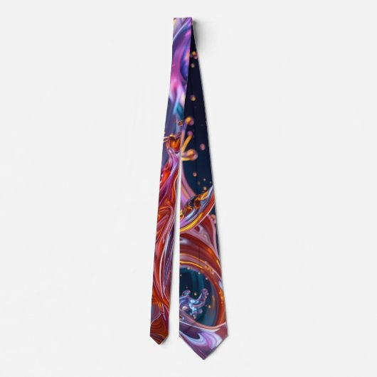 Splashing Color Liquids ネクタイ (裏面)