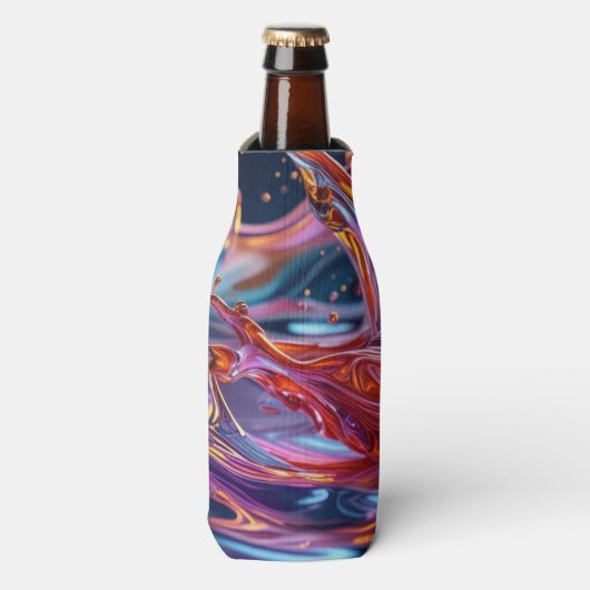 Splashing Color Liquids ボトルクーラー (ボトル正面)