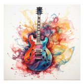 Splashing Guitarsサイケデリック Photo Art #12 フォトプリント (正面)